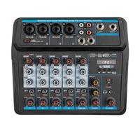 Contrôleur DJ, K6 Console de mixage sonore Bluetooth USB ordinateur d'enregistrement 48 V alimentation fantôme retard effet de répétition USB