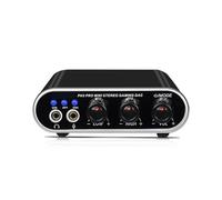 Contrôleur DJ, Mini décodeur de jeu portable haute fidélité, carte son externe for ordinateur, mixeurs 2 canaux 16 bits 48 kHz à suppression de bruit