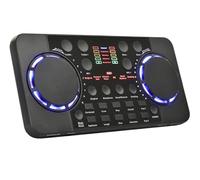 Contrôleur DJ, Mini mélangeur * dio avec dents bleues, carte son Portable, DJ 16 effets numériques, Console de réduction du bruit, enregistrement USB for le chant