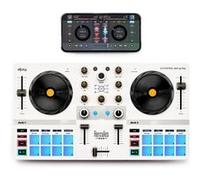 Contrôleur DJ mobile Hercules Mix Ultra pour smartphone iOS et Android Blanc E