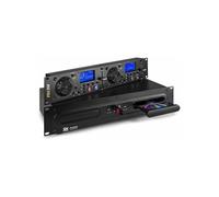 Contrôleur DJ numérique & double lecteur CD - 2 ports USB / MP3 - Noir