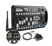 Controleur Dmx 512 Sans Fil Dmx Controller Console 192 Ch, Contrôleur Dmx Table Console Lumiere Avec 2.4G Wireless Transmission Receiver, Batterie Rechargeable Intégrée Eclairage Dmx512 Controlleur