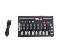 ContrôLeur DMX Mini DJ LumièRes ContrôLe de la Console Dmx512 Projecteur Laser à LumièRe de ScèNe à LED TêTe Mobile FuméE Froide