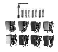 Contrôleur DMX sans fil, émetteur DMX512 avec 7 récepteurs radio 2,4 G, émetteur DMX avec 126 canaux, récepteur jusqu'à 400 m pour éclairage de scène, spectacles culturels, éclairage de salle de sport