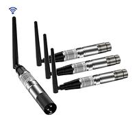 Contrôleur DMX Sans Fil, Émetteur/Récepteur DMX512 Sans Fil, Contrôleur de Lumière d'éclairage LED, Fonctionne avec le Contrôleur DMX pour éclairage à Tête Mobile, Lumière Par, Lumière de Fête Disco