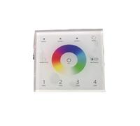 Contrôleur DMX512 haute tension 85-265 V, température de couleur RGBW, gradation de couleur RGB + CCT, panneau de commande à distance à 4 zones(T15 RGB CCT white panel)