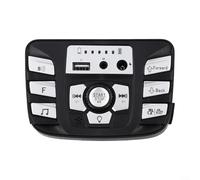 Contrôleur électrique de tableau de bord de voiture, panneau de console de voiture 12 V 24 V avec lecteur de musique et d'histoire, moniteur d'alimentation multifonction et interrupteur de commande