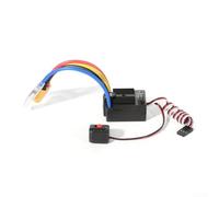 Contrôleur électronique brossé étanche 60 A pour RC échelle 1/10 | Voitures, haute puissance pour esc avec calibrage automatique pour 2S-3S pour lipo, unité rouge noire pour chenilles