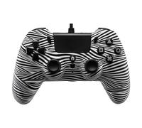 Contrôleur Filaire Qubick Noir Blanc (PS4) Périphérique De Jeu
