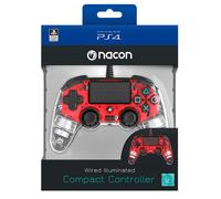 Contrôleur Filaire Rouge Lumineux PS4 Playstation 4 NACON