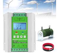 Contrôleur Hybride éolien et Solaire 16 000 W, écran LCD,MPPT, Charge Boost,contrôleur éolien et Solaire Multifonctionnel, avec Fonction Booster et décharge, pour Maison,Bateau,lampadaire 48V