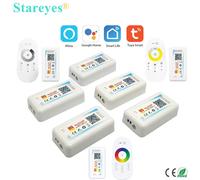Contrôleur intelligent WiFi Tuya Alexa Google Home Voice DC5-24V variateur couleur unique CCT RGB RGBW RGB CCT 5 en 1 bande LED APP RF 2.4G CCT add 2.4G RF