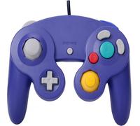 Contrôleur Joypad de jeu filaire classique Portable avec fonction de Vibration Compatible avec Wii NGC Gamecube Game Cube Silver