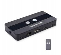 Contrôleur KVM Cable Matters 201085-BLK HDMI, 4xUSB 3.0, 4K 60Hz, 8K 30Hz