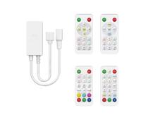 Contrôleur LED DC 5 V 12 V 24 V 6 A, variateur musical 2,4 GHz, télécommande for bande lumineuse DW CCT RGB RGBW RGBCCT 1 à 5 canaux PWM(SP641E DIM 2Pin)