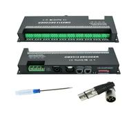 Contrôleur LED DMX512 RGB RGBW 3/4/6/12/24 canaux 30 2A 3A 5A décodeur variateur pilote for bande 5050 RGBWW(30ch Iron Shell)