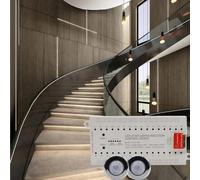 Contrôleur LED Escalier 32 Steps PIR pour intérieur Nuit Contrôleur | 32 canaux, 1-5 réglable, long press setup, pour flash indicateur, pour intérieur sécurisé