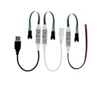 Contrôleur LED RGB SP002E, variateur 600 pixels, 3 touches, DC5-24 V, USB 5 V, for bande lumineuse colorée adressable WS2811 WS2812B(USB 5V)