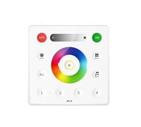 Contrôleur LED SP638E SPI RGB DC 5 V 12 V 24 V 600 pixels adressable, variateur musical et télécommande tactile 2,4 GHz(RC3 Panel)