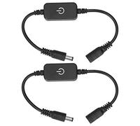 Contrôleur LED Strip Light, avec DC Femelle Connecteur DC 12V-24V Couleur Unique 2PCS DIMPLE LED TOCK POUR HOOM OFFICE