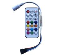 Contrôleur LED USB/DC 21 touches DC5-24V, mini variateur de pixels 3 broches 4 broches pour bande lumineuse WS2812/WS2811/SK6812, télécommande RF sans fil 4Pin DC