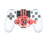 Contrôleur Mini volant pour PS4 Contrôleur de jeu, impression 3D Volant Auxiliaire Contrôleur Jeu Joystick Simulateur Gamepad Jeux de course (Vert lumineux)