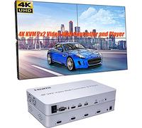 Contrôleur Mural vidéo 4K 2 x 2 et répartiteur de Lecteur Prend en Charge l'insertion de Carte SD USB et la Lecture Séparation Audio HDMI