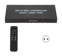 ContrôLeur Mural VidéO Avec Interface MultiméDia Hd 2x2, Affichage Hd 4k Et 60hz, Rotation à 180 DegréS, ContrôLeur Mural Tv, Prise Ue 110-240v