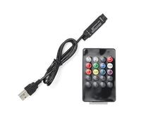 Contrôleur musical RGB 6 A 12-24 V CC USB 5 V, variateur LED et télécommande 20 touches for bandes LED 5050 2835(USB 5V 6A)