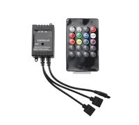 Contrôleur musical RGB 6 A 12-24 V CC USB 5 V, variateur LED et télécommande 20 touches for bandes LED 5050 2835(DC 12-24V 6A (B))