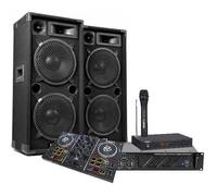 CONTROLEUR NUMARK AVEC AMPLI + ENCEINTES SONO + CABLAGE - Le pack dj idéal pour mixer et faire la fête - MARIAGE ANNIVERSAIRE BAR
