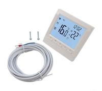 Contrôleur numérique programmable pour chauffage au sol électrique et à eau, thermostat à écran LCD avec voix, minuterie hebdomadaire, verrouillage de sécurité enfant et protection contre le gel