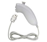 Contrôleur Nunchuck Filaire À Base De Mouvement Compatible Pour Nintendo Wii Console Jeu Vidéo - Couleur Blanc