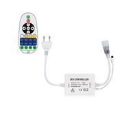 Contrôleur pour Ruban LED 220V AC 220LED/m CCT IP67 Largeur 15mm Coupe tous les 100cm avec télécommande IR 23 Touches Blanc