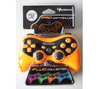 Contrôleur Pro Subsonic Fluo Collection Pour PS3 PC Orange Vibration