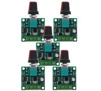 Contrôleur Pwm Réglable pour Moteur à Courant Continu 1803bk 2a | Tension Basse 1,8v à 12v, Molette de Réglage, Métal Vert, pour Bricolage et Robotique