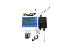 Contrôleur quantitatif de débit, affichage numérique, capteur d'engrenage de tuyau de 7MM, électrovanne de tuyau de 6MM, utilisée for contrôler et afficher le débit de liquide(EU Plug)