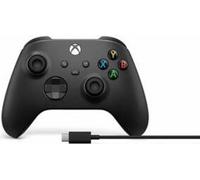 Microsoft Xbox Wireless Controller + USB-C Cable Noir Manette de jeu Analogique/Numérique PC, Xbox One, Xbox One S, Xbox One X, Xbox Series S, Xbox Series X