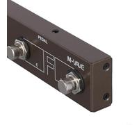 Contrôleur sans fil rechargeable pour pédale MIDI avec 4 boutons, connectivité USB et BLE, pour M-VAVE Chocolate Plus, design compact en métal, contrôle par application (marron)