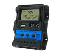 Contrôleur Solaire 12 V 24 V, Régulateur De Charge De Tension, Unité D'affichage LCD | Solution D'alimentation Portable À Double Port Améliorant La De La Batterie Du Panneau, Application