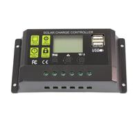 Contrôleur Solaire 20a Noir à Identification Automatique V/24v