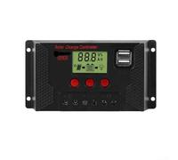 Contrôleur solaire 80 A 20 A 10 A 100 A pour régulateur de charge de batterie PWM pour systèmes photovoltaïques 12 V 24 V (20 A)
