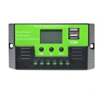 Contrôleur solaire écran LCD, contrôleur solaire 10 A, 20 A, 30 A, 12 V 24 V, régulateur photovoltaïque pour protection de la batterie (30 A)