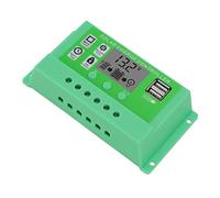Contrôleur Solaire PWM, Contrôleur de Charge Solaire LCD PWM sécurisé 12V 24V Grand écran Auto-adaptatif pour Ferme pour Résidentiel (30A)