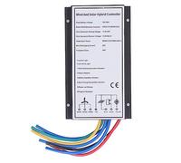 Contrôleur solaire XTEVU, Contrôleur de charge hybride solaire éolien 30A pour le générateur d'éoliennes 800W 1000W Panneau solaire avec fonction de charge MCT, système de gestion