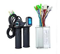 Controleur Trottinette Electrique Moteur sans balais 36V 48V 350W 18a, entraînement universel, contrôleur double Mode avec affichage de la vitesse, Kit d'accélérateur for Scooter électrique(36V 350W)