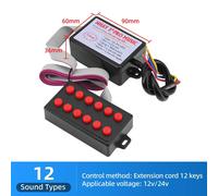Contrôleur Universel De Klaxon Électronique De Voiture,Contrôleur Musical,8 Sons-16 Sons,Sotchi Pour Trompettes,Klaxon Électrique Automatique,Ad,12v - Type 12 Sound C