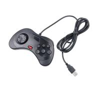 Contrôleur Usb Pc Classique Gamepad Joypad Pour Sega Saturn System Style - Noir