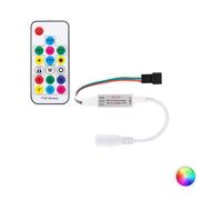 Contrôleur Variateur Mini Ruban LED RGBIC Numérique SPI 5-24V DC avec Télécommande RF RGB