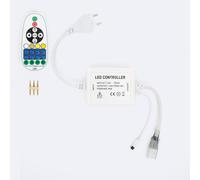 Contrôleur Variateur pour Ruban LED CCT 220V AC avec Télécommande IR Blanc